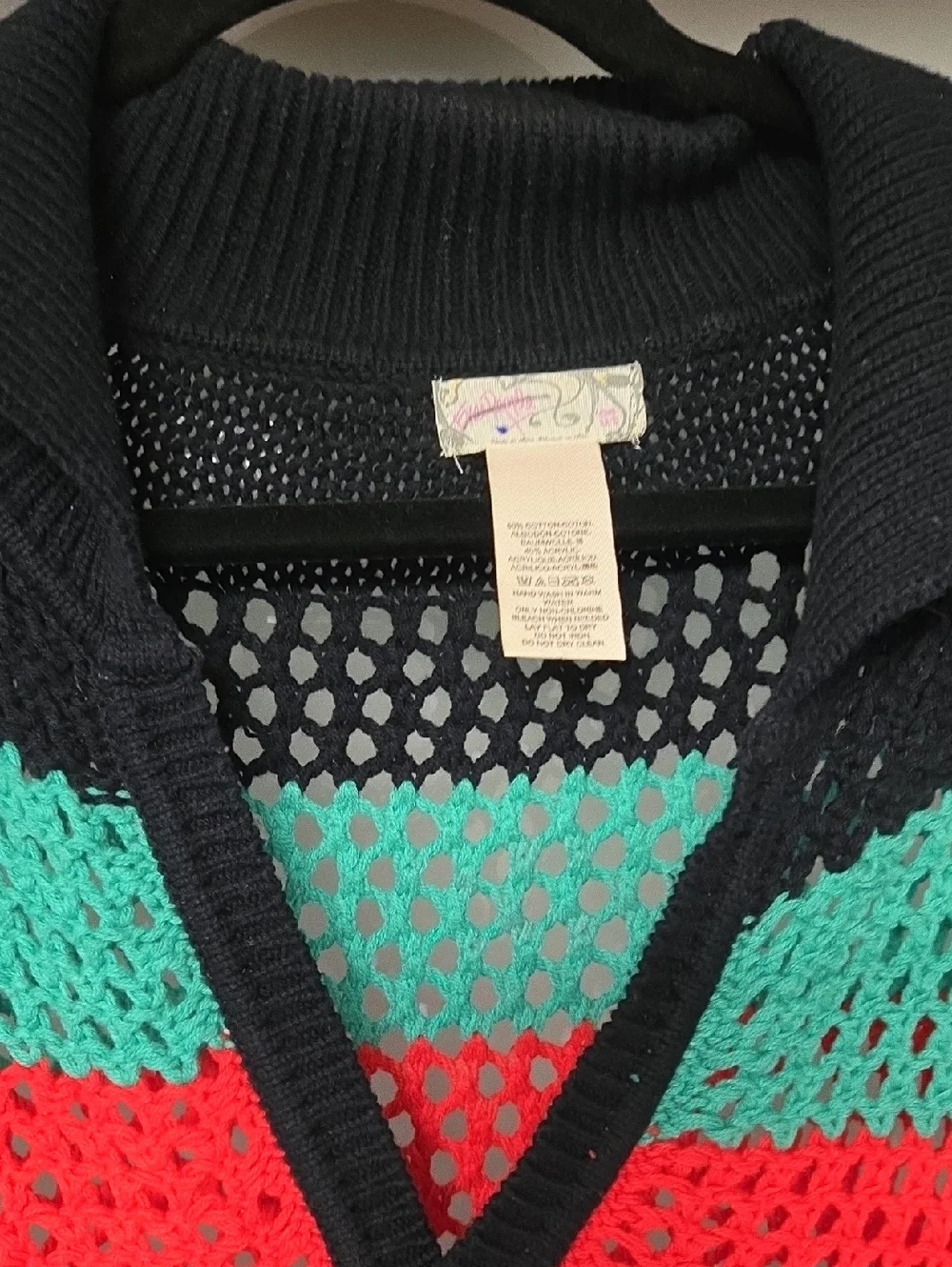 FREE PEOPLE BAYSIDE STRIPE PONCHO. OSFA - Picture 2 of 4